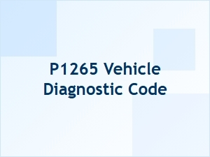 Code P1265 Vehicle Diagnostic Definition